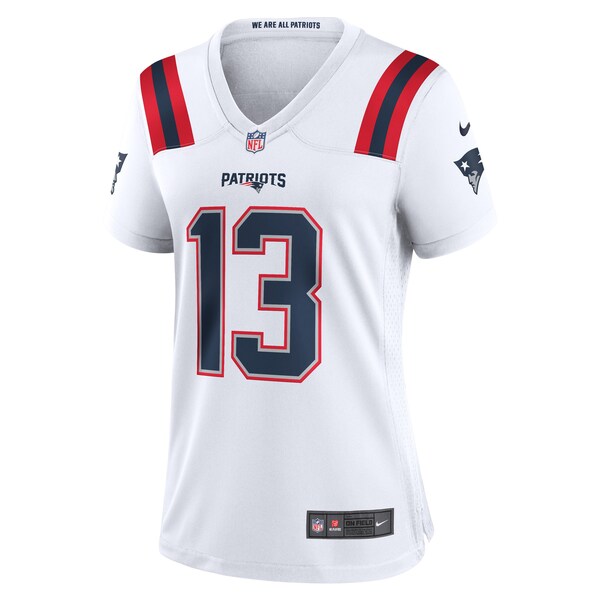 Jack Jones New England Patriots Nike Women's Game Player Jersey - White/Navy