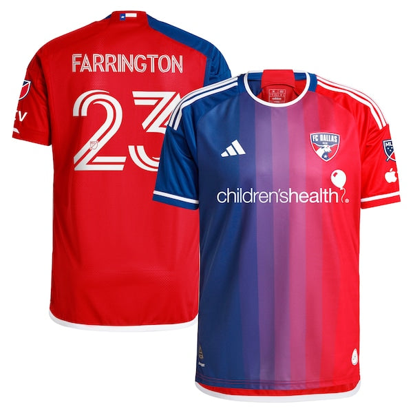 Logan Farrington FC Dallas adidas 2024 After Burner Authentic Player Jersey - Navy