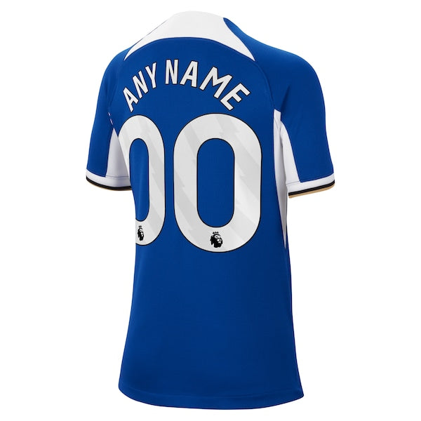 Chelsea Nike Youth 2023/24 Home Stadium Replica Custom Jersey - Blue