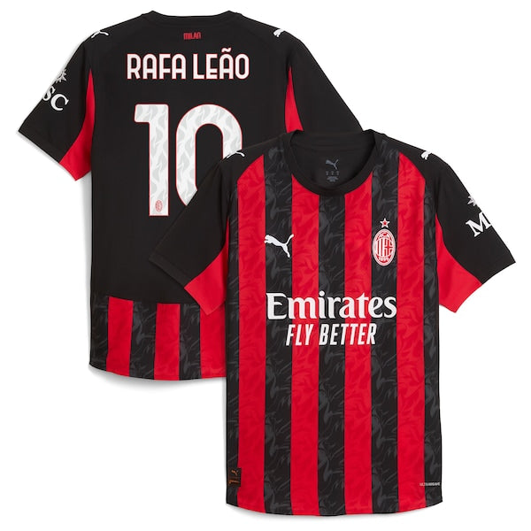 Rafael Leão AC Milan Puma 2025/26 Home Authentic Player Jersey - Red