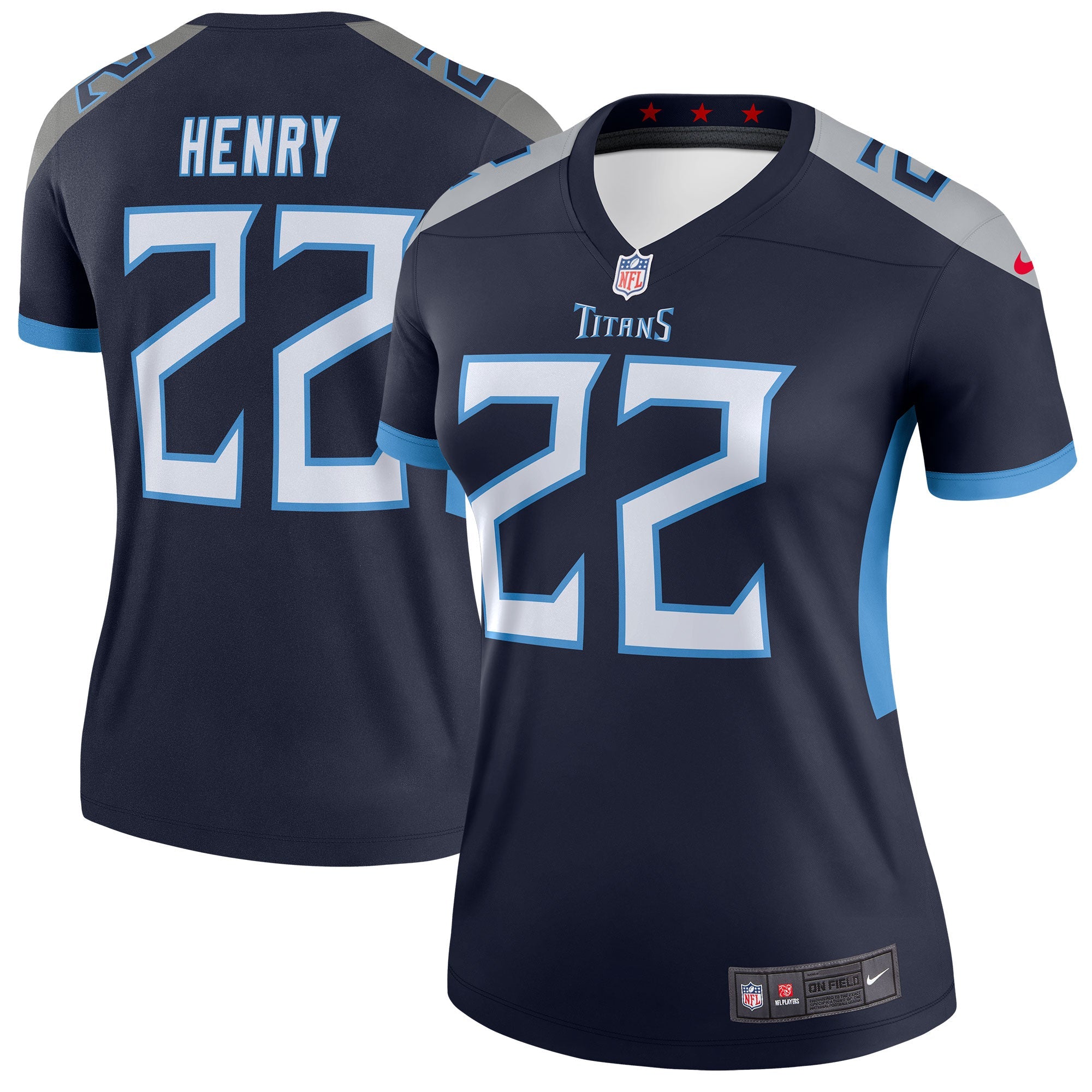 Derrick Henry Tennessee Titans Nike Women's Oilers Throwback Legend Jersey - Light Blue/Navy