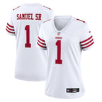 Deebo Samuel Sr San Francisco 49ers Nike Women's Game Jersey - White/Scarlet