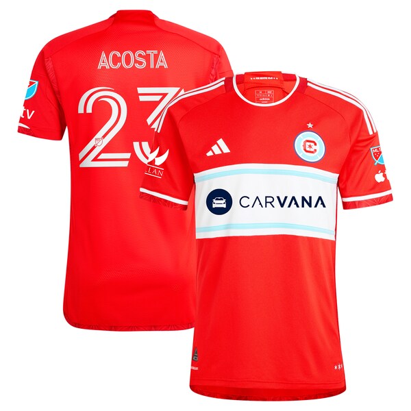 Kellyn Acosta Chicago Fire adidas 2024 Return To Red Authentic Player Jersey - Red