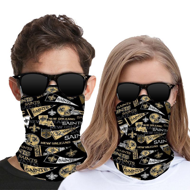 NEW ORLEANS SAINTS FACE MASK BANDANAS