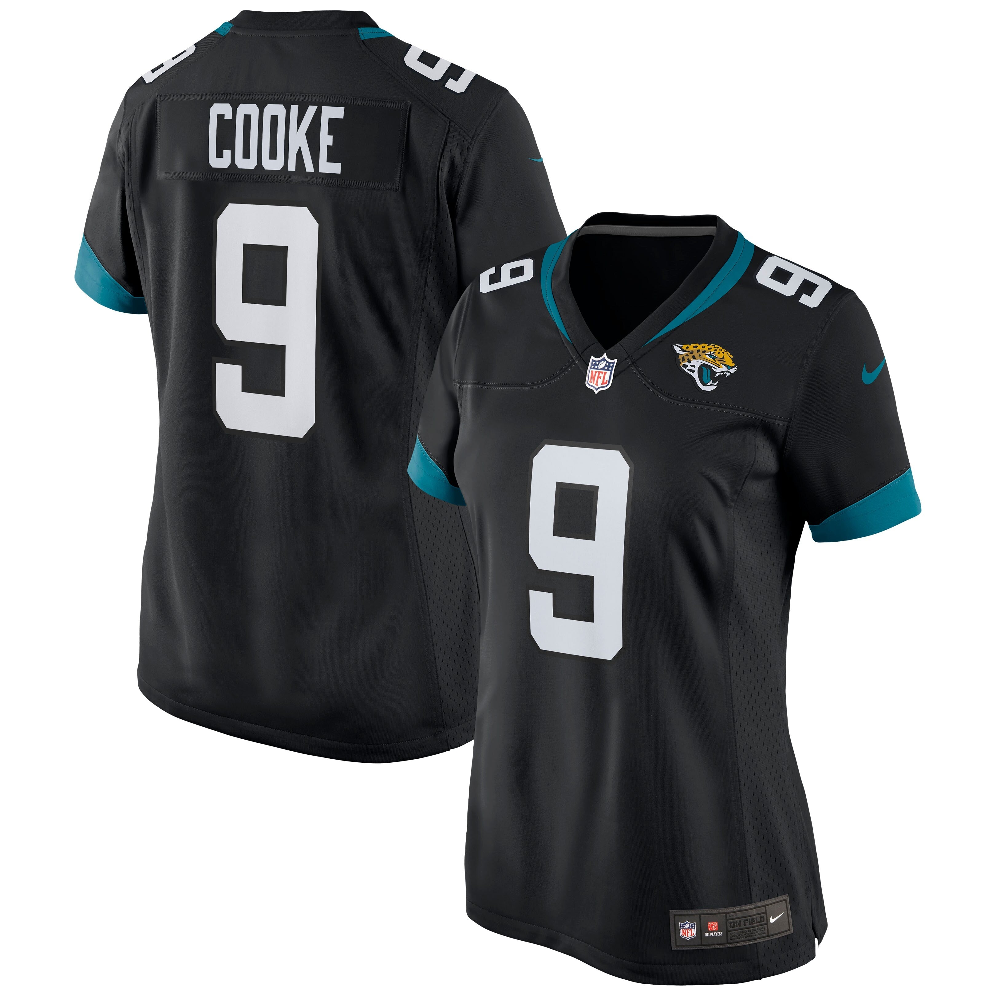 Logan Cooke Jacksonville Jaguars Nike Women's Game Jersey - Teal/Black