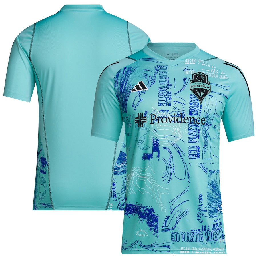 Seattle Sounders FC adidas 2023 One Planet Replica Jersey - Green