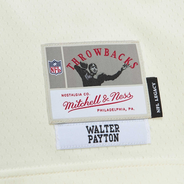 Walter Payton Chicago Bears Chainstitch Legacy Jersey - Cream
