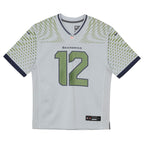 12s Seattle Seahawks Nike Preschool 2025 Rivalries Collection Game Jersey - Wolf Gray
