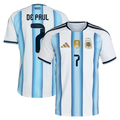 Rodrigo De Paul Argentina National Team adidas 2026 Home Authentic Jersey - White