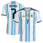 Rodrigo De Paul Argentina National Team adidas 2026 Home Authentic Jersey - White