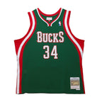 Giannis Antetokounmpo Milwaukee Bucks  2013/14 Hardwood Classics Swingman Jersey - Hunter Green