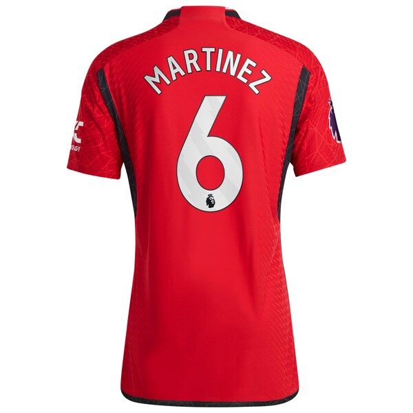 Lisandro Martínez Manchester United adidas 2023/24 Home Authentic Player Jersey - Red/Green