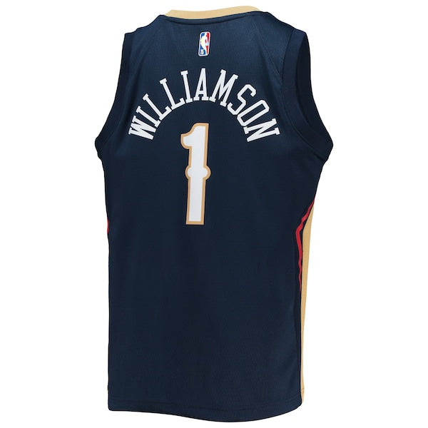 Zion Williamson New Orleans Pelicans Nike Youth 2021/22 Diamond Swingman Jersey - Icon Edition - Navy
