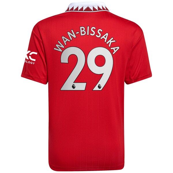 Aaron Wan-Bissaka Manchester United adidas Youth 2022/23 Home Replica Player Jersey - Red
