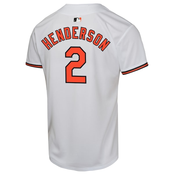 Gunnar Henderson Baltimore Orioles Nike Youth Home Game Player Jersey - White