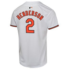 Gunnar Henderson Baltimore Orioles Nike Youth Home Game Player Jersey - White