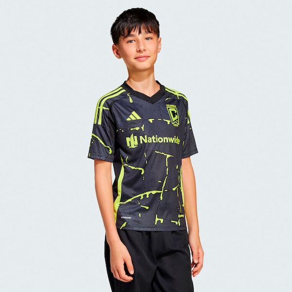 Columbus Crew adidas Youth 2025 The Goosebumps Kit Replica Jersey - Black