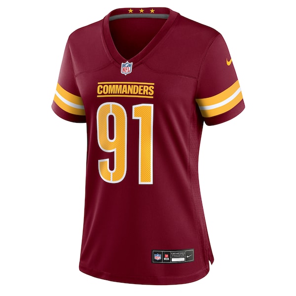 Deatrich Wise Jr. Washington Commanders Nike Women's Team Game Jersey -  Burgundy