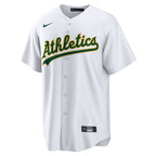 Ryan Noda Oakland Athletics Nike Home Replica Jersey - White/Kelly Green