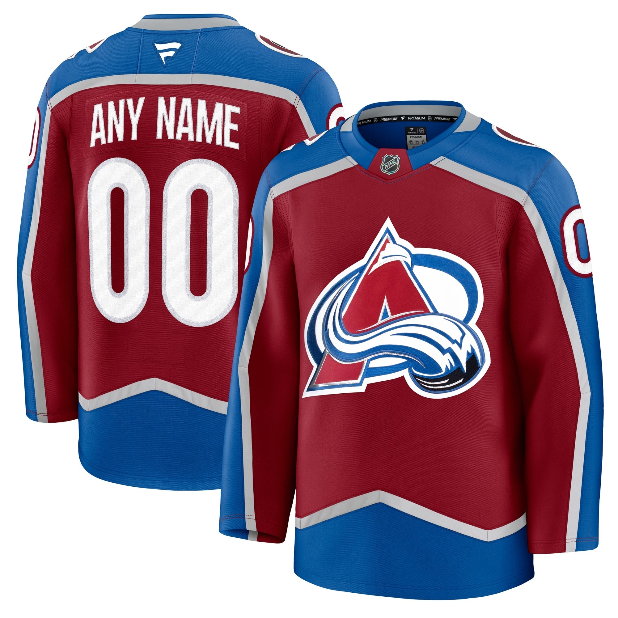 Colorado Avalanche  Alternate Premium Custom Jersey - Navy/Burgundy/White