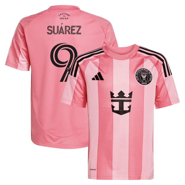 Luis Suárez Inter Miami CF adidas Youth 2025 Euforia Replica Player Jersey - Light Pink
