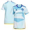 Colorado Rapids adidas Women's 2024 New Day Kit Replica Jersey - Light Blue