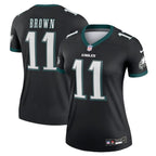 A.J. Brown Philadelphia Eagles Nike Women's Legend Jersey - Black