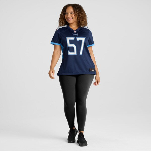 Curtis Jacobs Tennessee Titans Nike Women's Team Game Jersey -  Navy