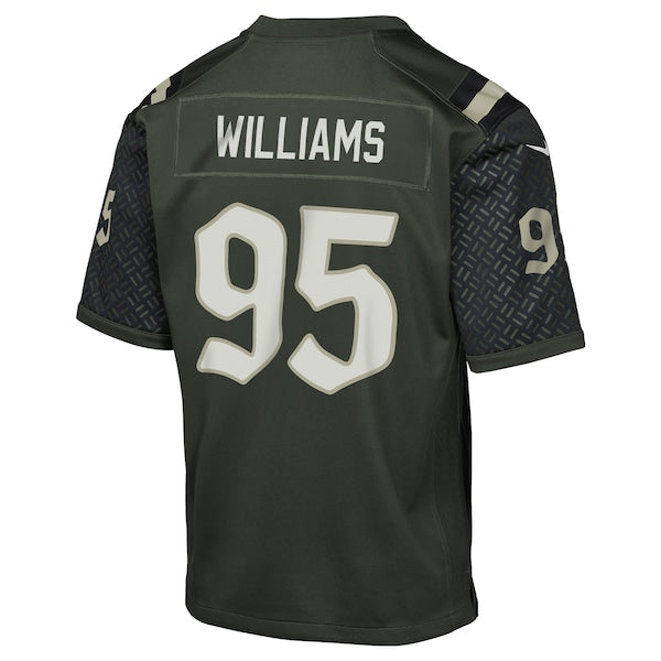 Quinnen Williams New York Jets Nike Youth 2025 Rivalries Collection Game Jersey - Gotham Green