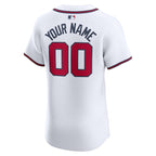 Atlanta Braves Nike Home Elite Custom Jersey - White