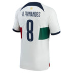Bruno Fernandes Portugal National Team Nike 2022/23 Away Breathe Stadium Replica Player Jersey - White