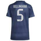 Jude Bellingham Los Merengues adidas Women's 2025/26 Away Replica Player Jersey - Blue/White