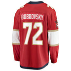 Sergei Bobrovsky Florida Panthers  2025 Stanley Cup Champions Breakaway Jersey - Red