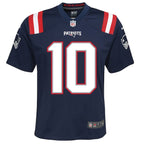Mac Jones New England Patriots Nike Youth Game Jersey - Navy/Red/White