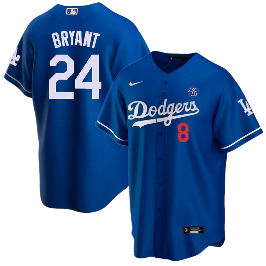 Youth Kobe Bryant Legend Los Angeles Dodgers 8/24 Special Jersey – Royal