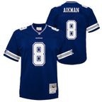 Troy Aikman Dallas Cowboys  Youth 1996 Legacy Jersey - Navy/White