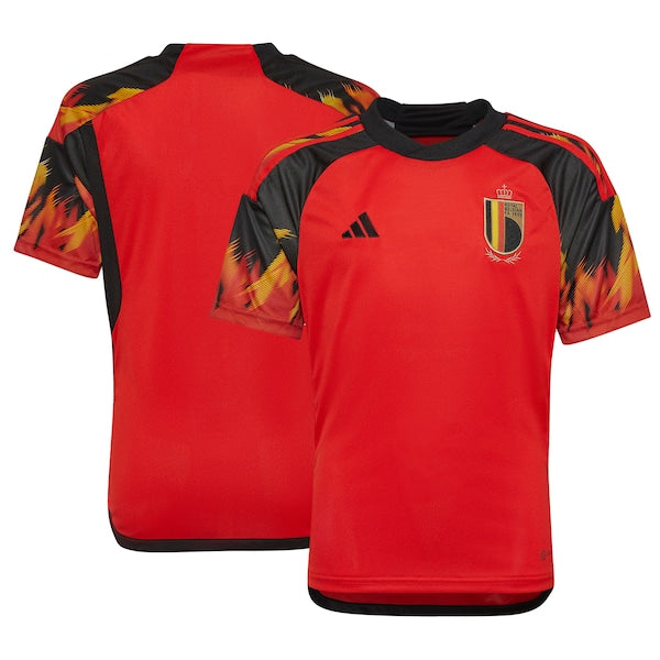 Belgium National Team adidas Youth 2022/23 Home Replica Jersey - Red