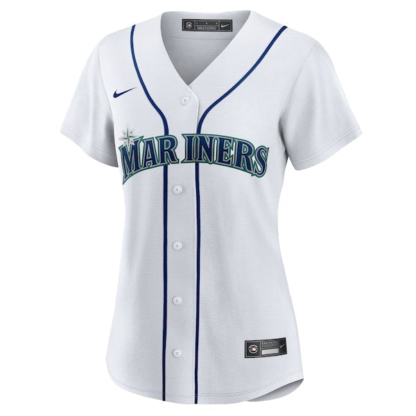 Women's Seattle Mariners Cal Raleigh Nike White Home Replica Jersey