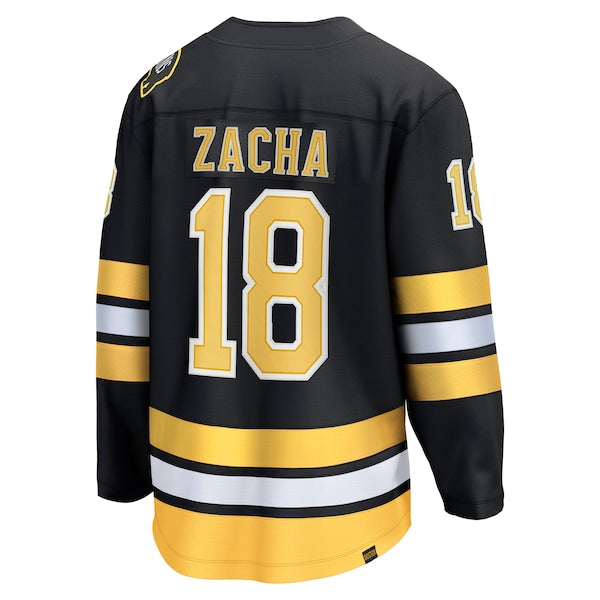 Pavel Zacha Boston Bruins  Home Breakaway Player Jersey - Black