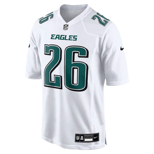 Saquon Barkley Philadelphia Eagles Nike Fashion Game Jersey - Tundra White/Black