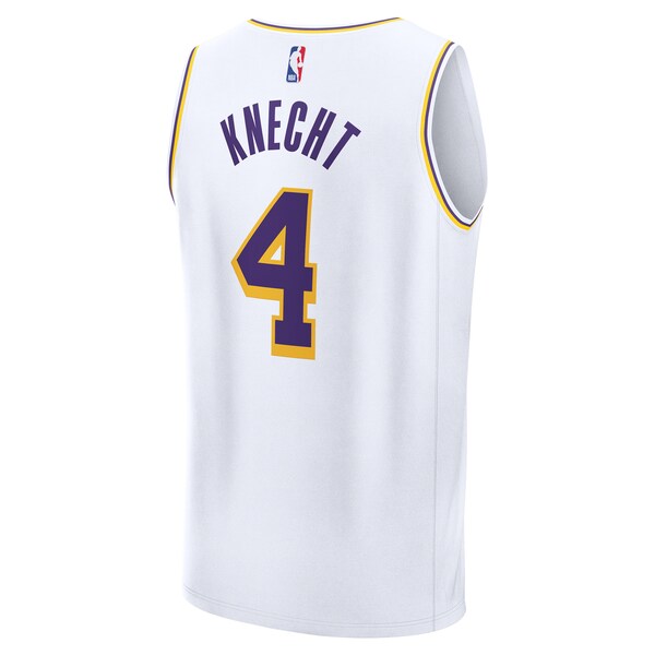 Dalton Knecht Los Angeles Lakers  Fast Break Replica Player Jersey - Association Edition - White