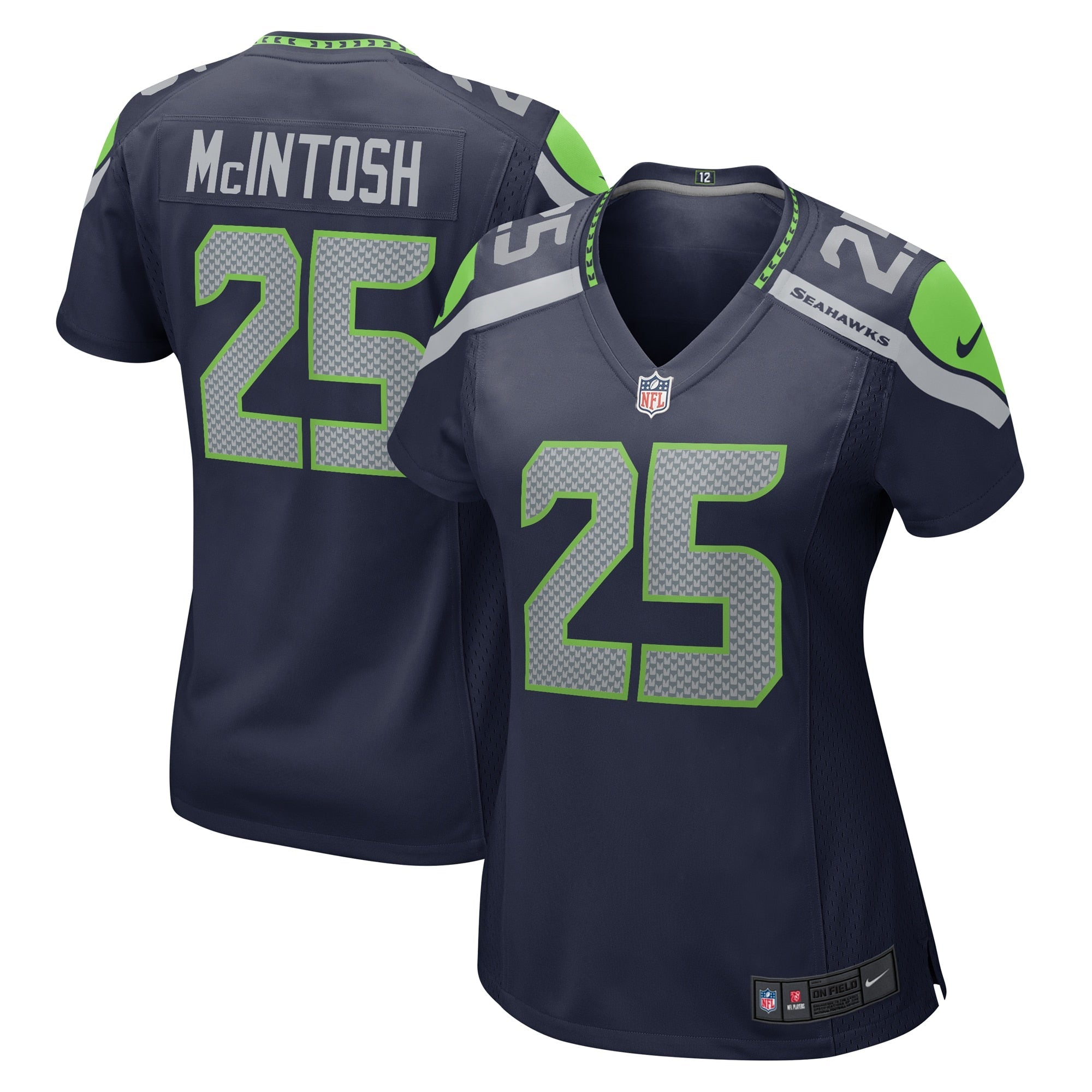 Kenny McIntosh Seattle Seahawks Nike Women's Team Game Jersey -  College Navy/Navy