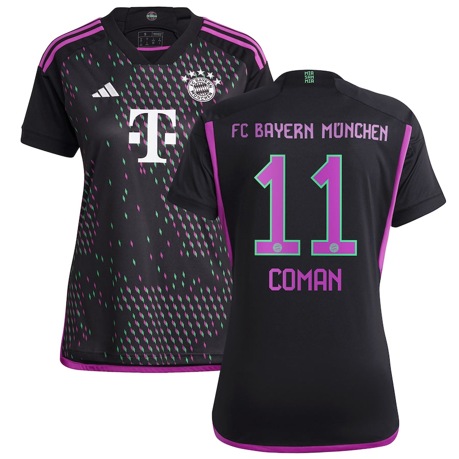 Kingsley Coman Bayern Munich adidas Women's 2023/24 Home Replica Jersey - White/Black