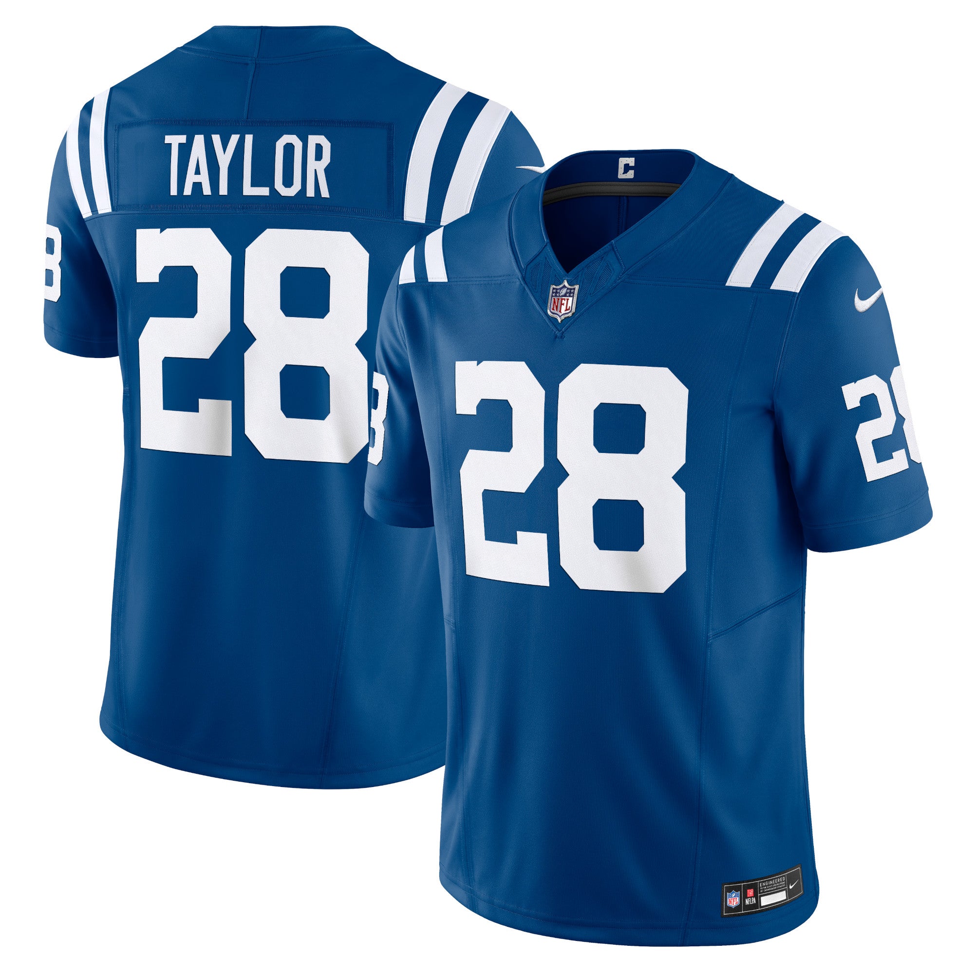 Jonathan Taylor Indianapolis Colts Nike Vapor F.U.S.E. Limited Jersey - White/Blue/Royal