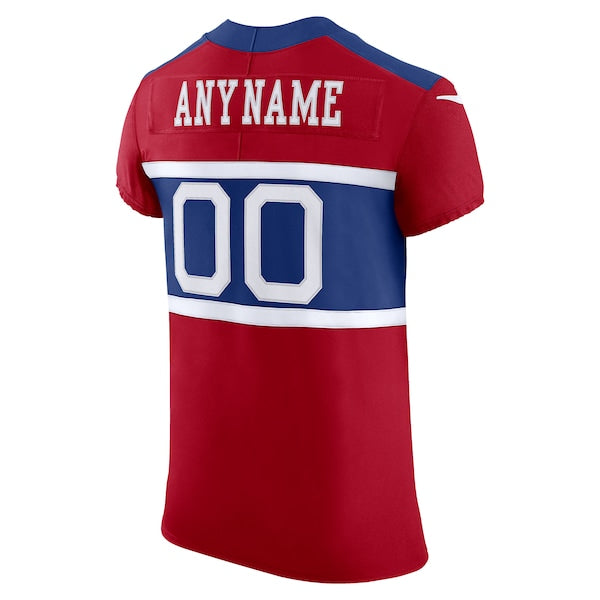 New York Giants Nike Alternate Vapor F.U.S.E. Elite Custom Jersey -  Red
