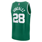 Hugo Gonzalez Boston Celtics  2025 NBA Draft First Round Pick Fast Break Replica Jersey - Icon Edition - Kelly Green