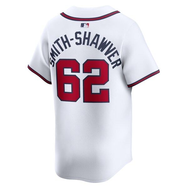 AJ Smith-Shawver Atlanta Braves Nike Home Limited Player Jersey – White
