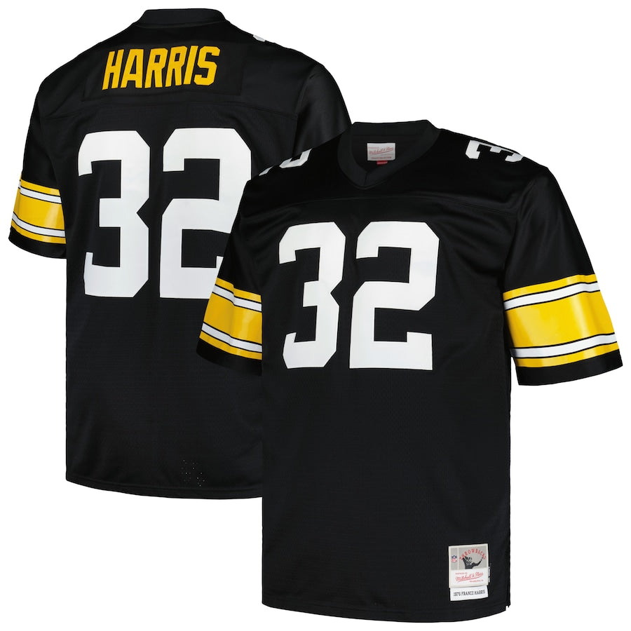 Franco Harris Pittsburgh Steelers Big & Tall 1976 Legacy Retired Player Jersey - Black