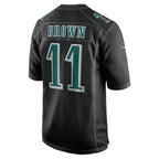 A.J. Brown Philadelphia Eagles Nike Super Bowl LIX Fashion Game Player Jersey - Carbon Black