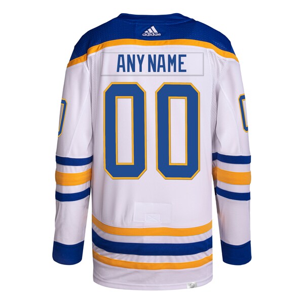 Buffalo Sabres adidas  Away  Primegreen Authentic Custom Jersey - White